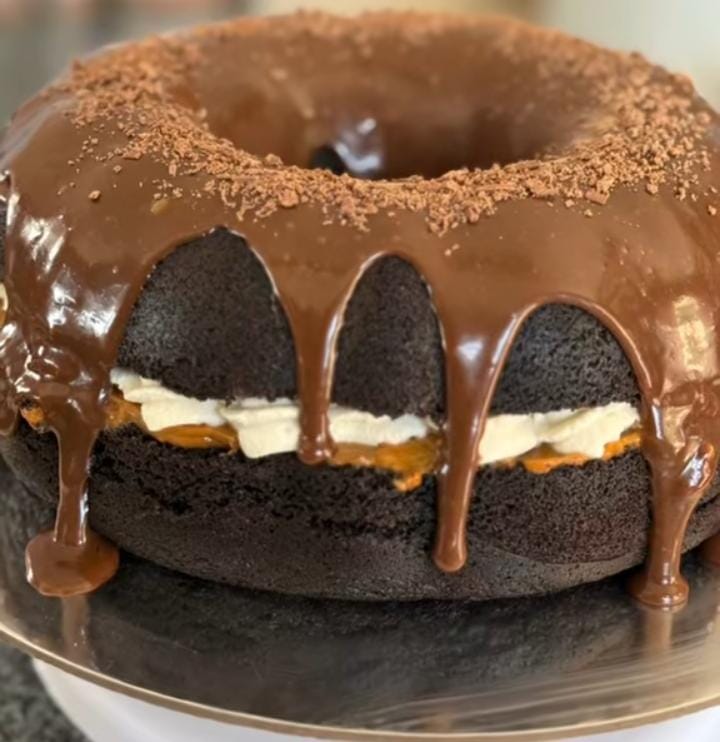 Cadbury ganache bundt cake