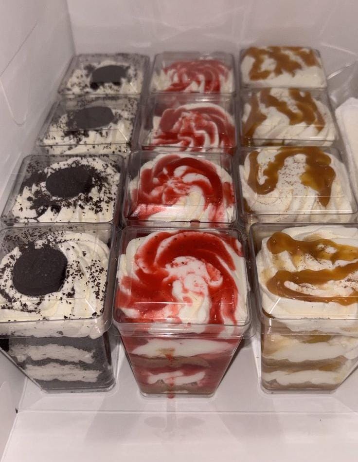 Assorted mini cheesecakes