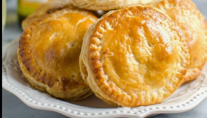 Golden homemade savoury pies