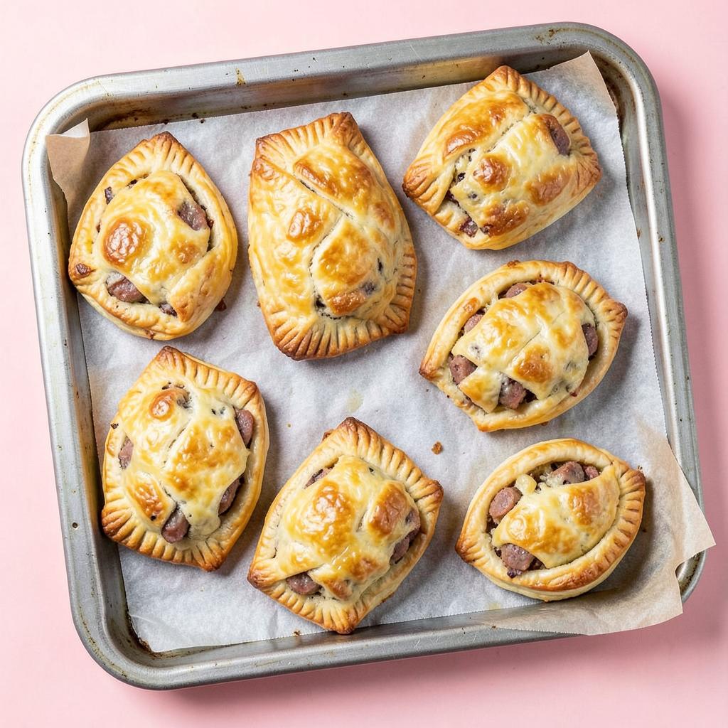 Golden homemade savoury pies