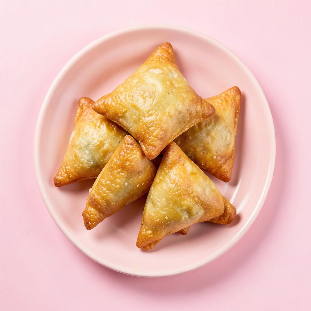 Golden crispy samoosas